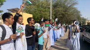 الوقفة نظمت أمام مقر ممثلية الأمم المتحدة في العاصمة الموريتانية نواكشوط- عربي21