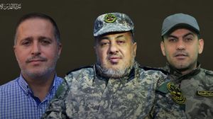 خليل البهتيني (يمين) جهاد غنام (وسط) طارق عز الدين (يسار) هم قادة الجهاد الذين استشهدوا بالعدوان الإسرائيلي