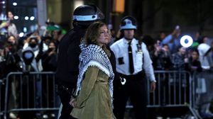 شنت الشرطة حملة اعتقالات في صفوف الطلبة المناصرين لفلسطين والمناهضين لحرب غزة- جيتي