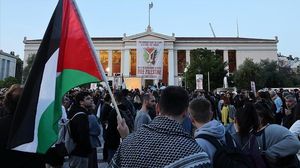 نظم أنصار فلسطين عدة احتجاجات في اليونان منذ بدء العدوان الإسرائيلي على غزة- الأناضول