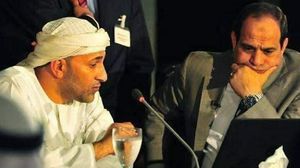 العرجاني مع السيسي في أحد اللقاءات بشأن مشاريع في سيناء- إكس