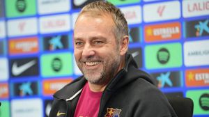 وانتصر برشلونة 2-0 على إسبانيول، ليرفع رصيده إلى 85 نقطة- أ ف ب