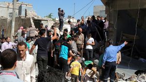 النظام السوري يقصف مارع وتنظيم الدولة يحاصرها - الأناضول