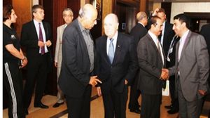 بلاتر مع رئيس الاتحاد الفلسطيني لكرة القدم جبريل الرجوب - أرشيفية