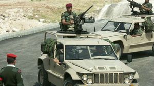عناصر من الجيش الأردني على الحدود العراقية - ا ف ب