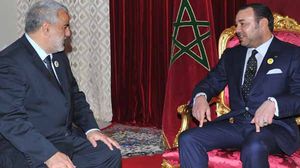 ملك المغرب محمد السادس مع رئيس وزرائه بن كيران - أرشيفية