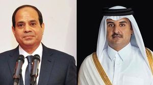 أمير قطر تميم بن حمد والجنرال عبد الفتاح السيسي - أرشيفية