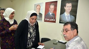 التصويت في انتخابات رئاسة النظام السوري- ا ف ب