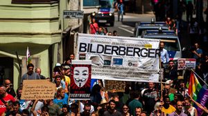 مظاهرات معارضة للمؤتمر في النمسا - أ ف ب