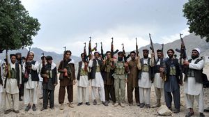 مجموعة من مقاتلي حركة طالبان - أ ف ب
