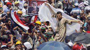 ميدان رابعة الشهير الذي أصبح رمزا لثورة المطالبة بالشرعية التي اجهضها الانقلاب - أرشيفية