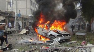 أحد التفجيرات استهدف مستشفى ميدانيا- أرشيفية