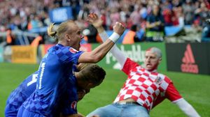 فرحة كرواتيا بالفوز - أ ف ب