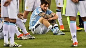 بعد خيبة منتخب الأرجنتين قرر ميسي اعتزال اللعب دوليا - ا ف ب