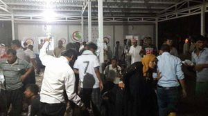 الفرق الطبية تسعف مخيم الخازر بعد تسمم المئات فيه- فيسبوك 