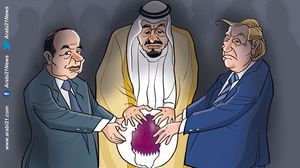 حصار قطر كاريكاتير