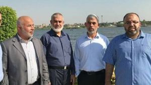 وفد من حماس كان التقى بدحلان في القاهرة للتوصل إلى تفاهمات بشأن غزة- أرشيفية 