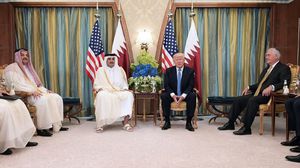 وقف ترامب إلى جانب الإمارات والسعودية في مواجهة قطر- أ ف ب