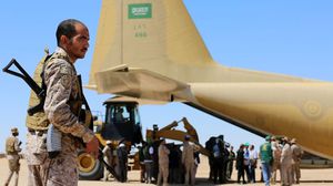 قوات سعودية انتشرت في مطار عدن بحي خور مكسر شرق عدن- جيتي