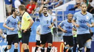  أصبح سواريز أول لاعب في تاريخ أوروغواي يسجل هدفا أو أكثر في 3 نسخ مختلفة للمونديال- الأناضول