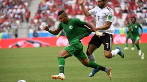 يشار إلى أن المنتخب المصري تلقى هزيمته الثالثة في كأس العالم لكرة القدم أمام نظيره السعودي- جيتي