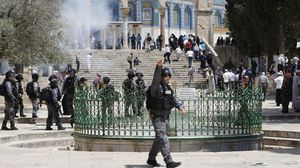اقتحم مئات المستوطنين اليهود الأحد المسجد الأقصى تحت حماية شرطة الاحتلال- جيتي
