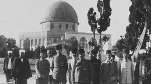 ضباط من الجيش العثماني في االمسجد الأقصى- أرشيفية