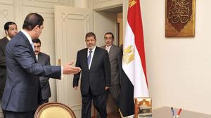 مرسي لدى تسلمه مهام منصبه عام 2012 بقصر الاتحادية الرئاسي في القاهرة- الرئاسة المصرية