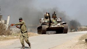 المعارضة السورية أطلقت عملية عسكرية واسعة منذ أيام لاستعادة مواقع في ريف حماة- جيتي 