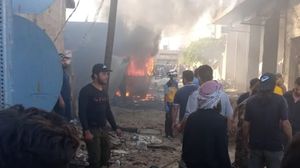  سيارة مفخخة انفجرت مساء اليوم السبت وسط مدينة عفرين- تويتر