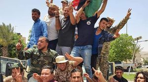 أفراد من الجيش الليبي التابع لحكومة الوفاق داخل ترهونة- قناة فبراير