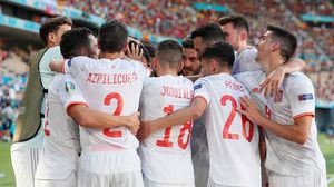 احتل المنتخب الإسباني المركز الثاني في ترتيب المجموعة الخامسة - يورو