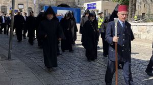 الطائفة الأرمنية خلال احتفال في القدس القديمة- BBC