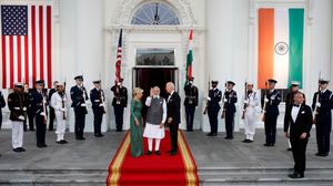 استقبال حافل حظي به رئيس وزراء الهند في واشنطن- جيتي