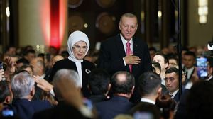 أردوغان في حفل استقبال الرؤساء عقب تنصيبه- الأناضول