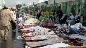 المئات من جثث الحجاج الذين قضوا في التدافع عام 2015- جيتي 