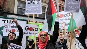 مسيرات منددة بالعدوان على غزة في عواصم أوروبية - ا ف ب