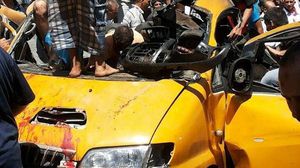 عائلة أبو دقة في السيارة المستهدفة بعد قصفها - (وكالات محلية)