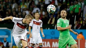 لقطة من مباراة الجزائر وألمانيا - ا ف ب