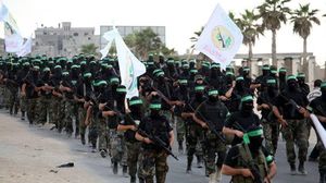 عرض عسكري لكتائب "القسام" الذراع العسكري لحركة "حماس" - أرشيفية