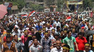 آلاف المصريين يخرجون بشوارع مصر للتعبير عن رفضهم الانقلاب العسكري - الأناضول