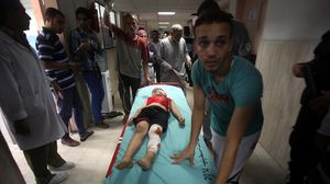 طفل غزاوي جريح في القصف الإسرائيلي على  غزة - الأناضول