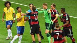 من مباراة ألمانيا والبرازيل - ا ف ب