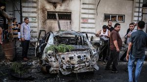 من آثار تفجير السيارات في غزة - أرشيفية