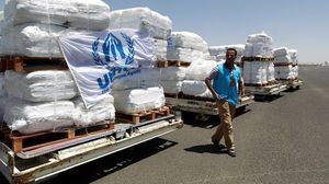 وصول أولى سفن المساعدات الإنسانية إلى عدن بعد تحريرها ـ أ ف ب 