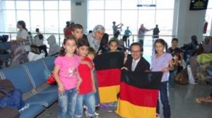 لاجئين سوريين - أطفال - شكرا ألمانيا