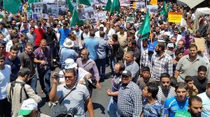 الأردنيون يتظاهرون نصرة للأقصى وتنديدا بالاعتداءات بحق المرابطين والحرائر - فيسبوك