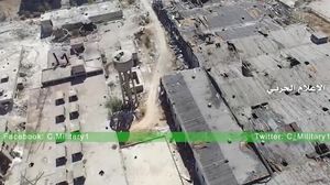 مشهد للدمار الهائل الذي لحق بأحياء حلب جرّاء قصف قوات النظام - تويتر