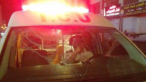  استهدفت سيارة إسعاف تقل أحد المصابين بقنابل الصوت