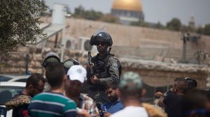 قوات الاحتلال اعتدت على الفلسطينيين في الأزقة المؤدية لكنيسة القيامة- جيتي